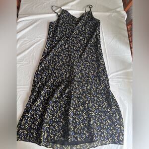 Express Blue Floral Dress 11/12